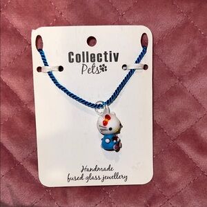 Hello Kitty Handmade fused glass Necklace